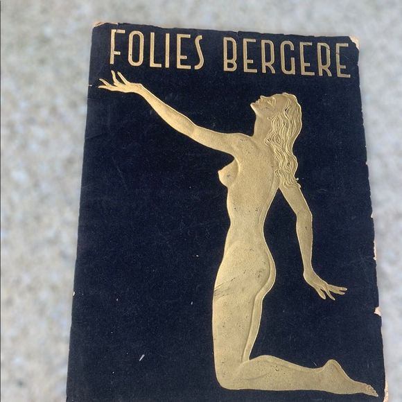 Vintage 1940’s 1950’s Folies Bergere Paris souvenir book & rubber pinup girl - Picture 2 of 16